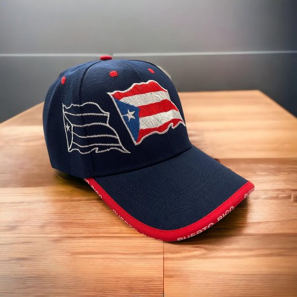 Adjustable Puerto Rico Hat One Size Cap, Men Hat, Sport Baseball Cap - Picture 2 of 3